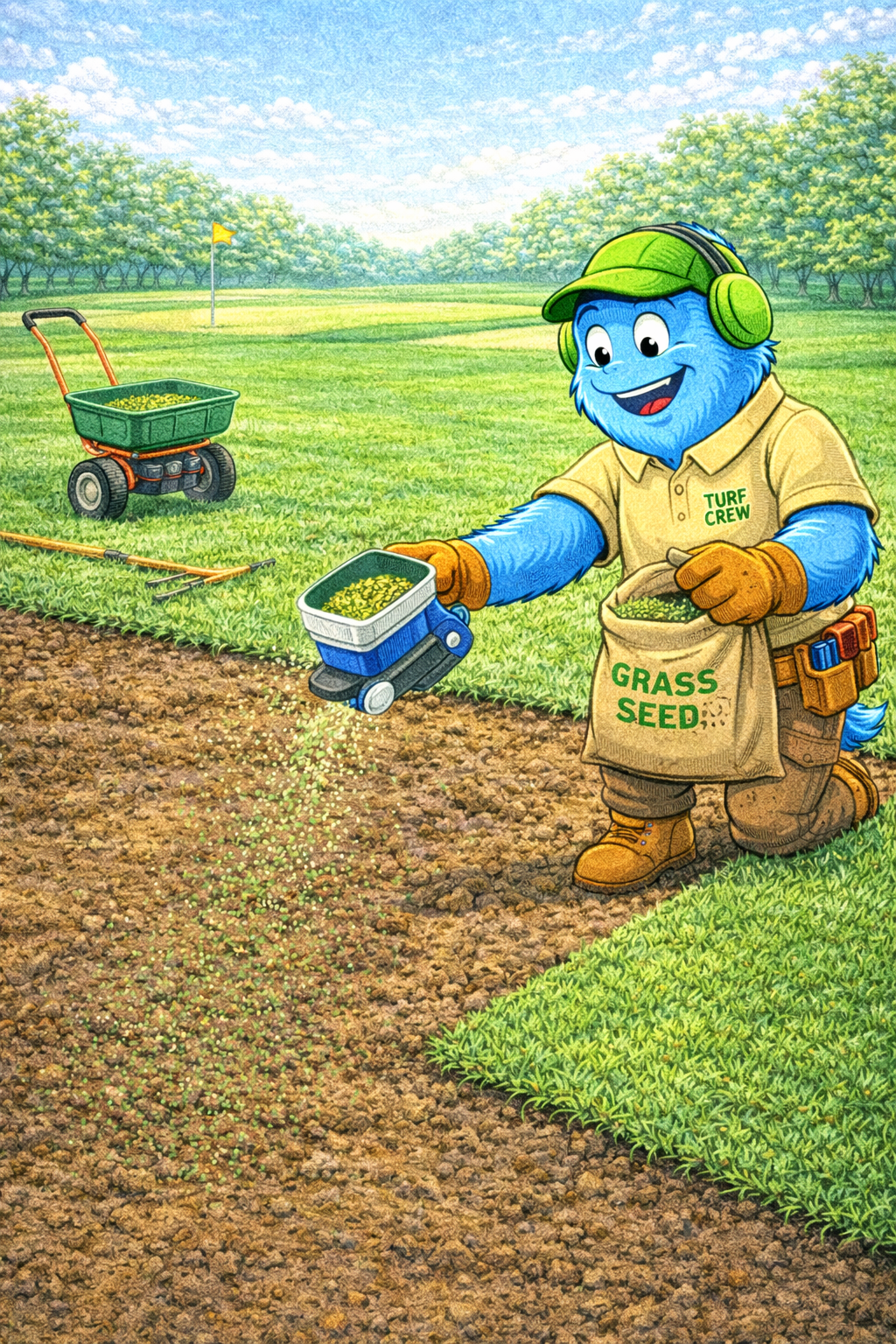 Overseeding a Bare Patch