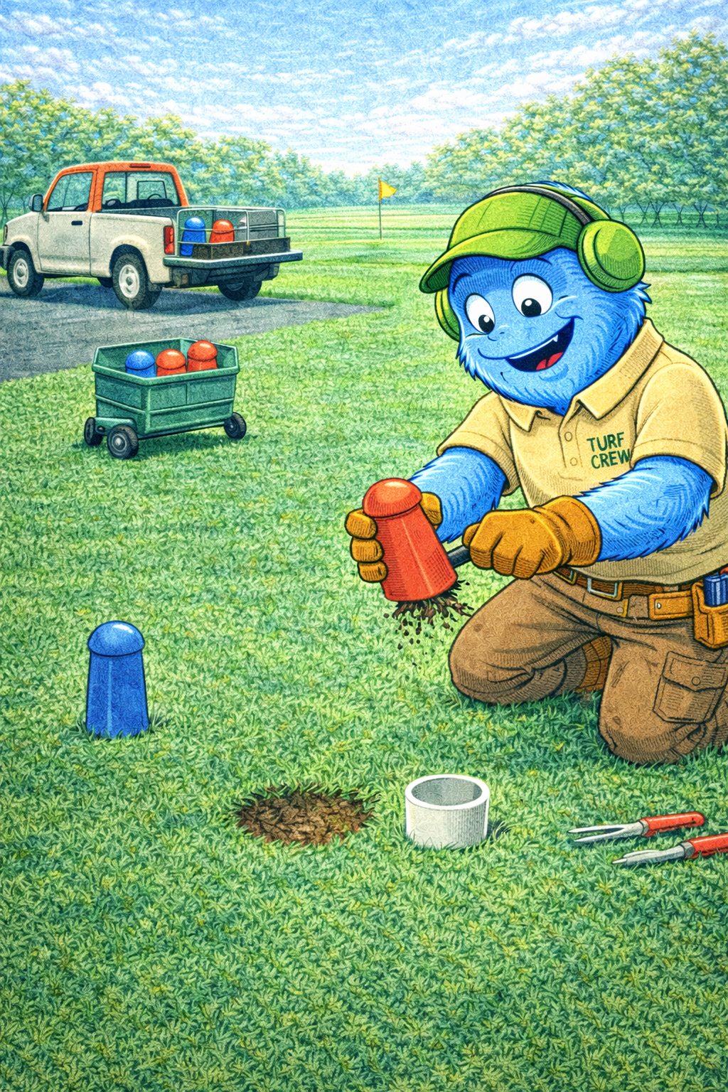 Installing Tee Markers